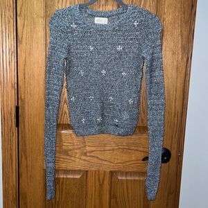Gray sparkly sweater